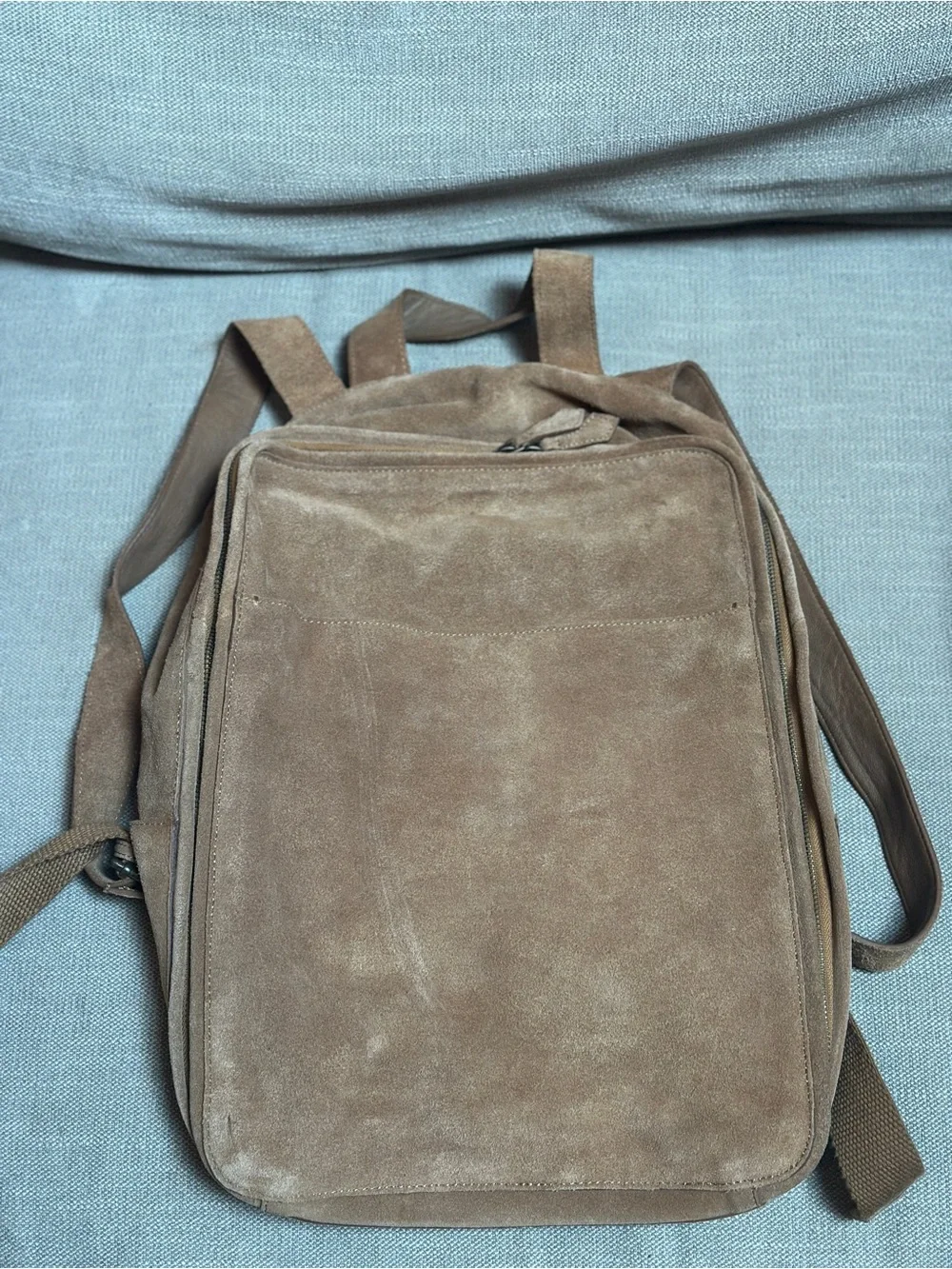 Zara Home SPLIT SUEDE LEATHER BACKPACK